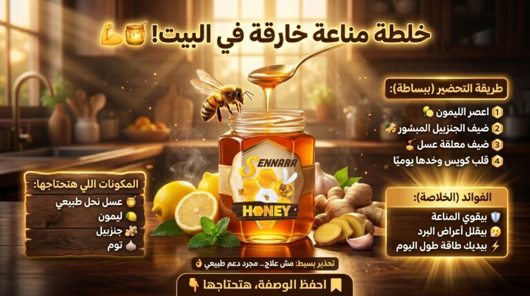 خلطة سوبر مناعة بالعسل - وصفة سنارة لتقوية المناعة طبيعياً
