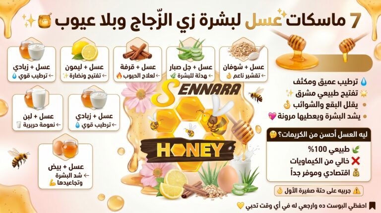فوائد العسل للبشرة والوجه - 7 ماسكات منزلية لبشرة زجاجية من سنارة