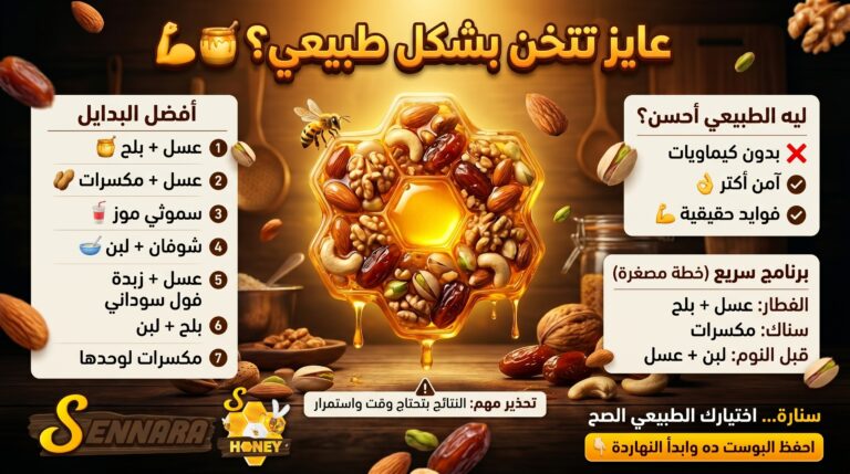 أفضل مكمل غذائي طبيعي لزيادة الوزن وعلاج النحافة من سنارة