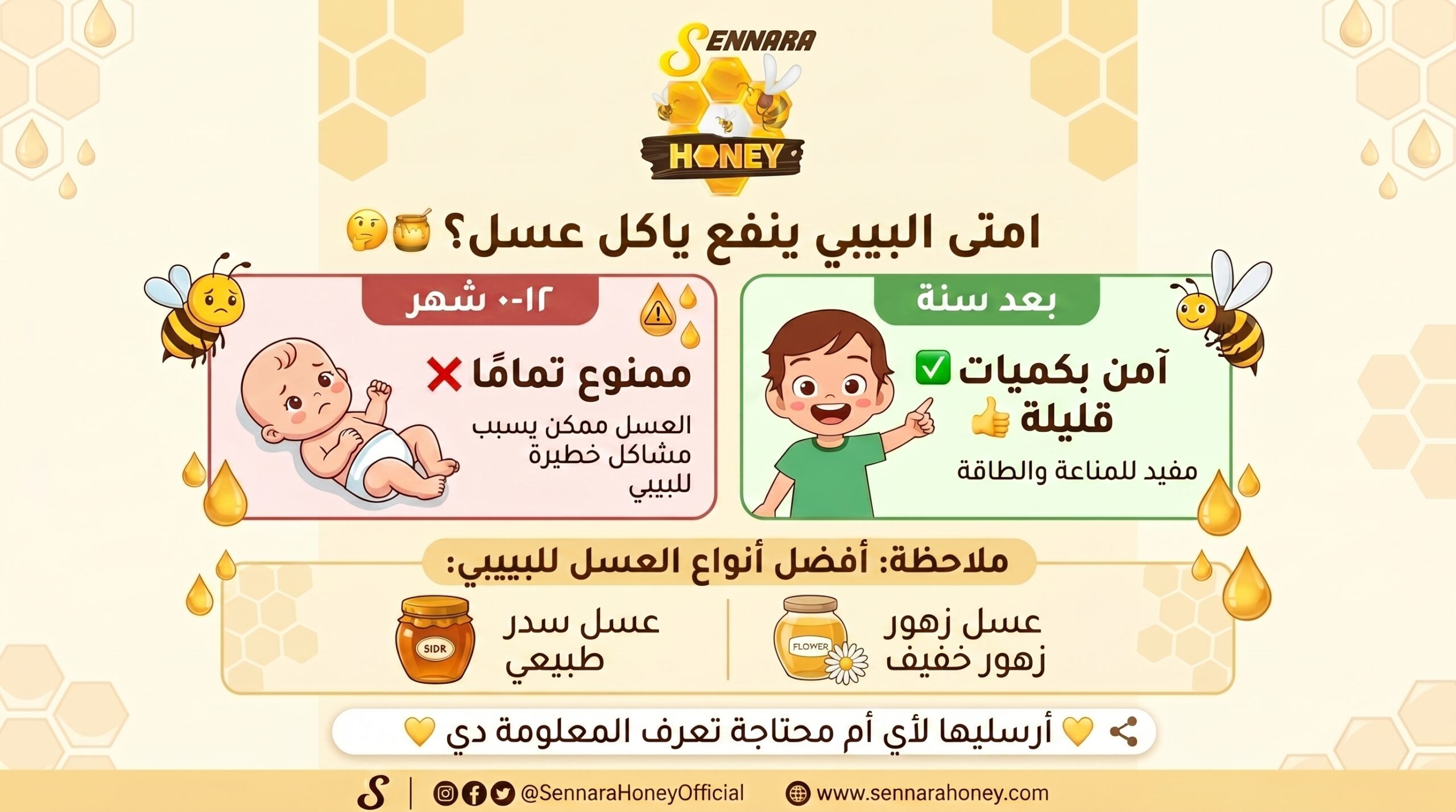 أفضل أنواع العسل للأطفال حسب العمر - دليل الأمهات من سنارة